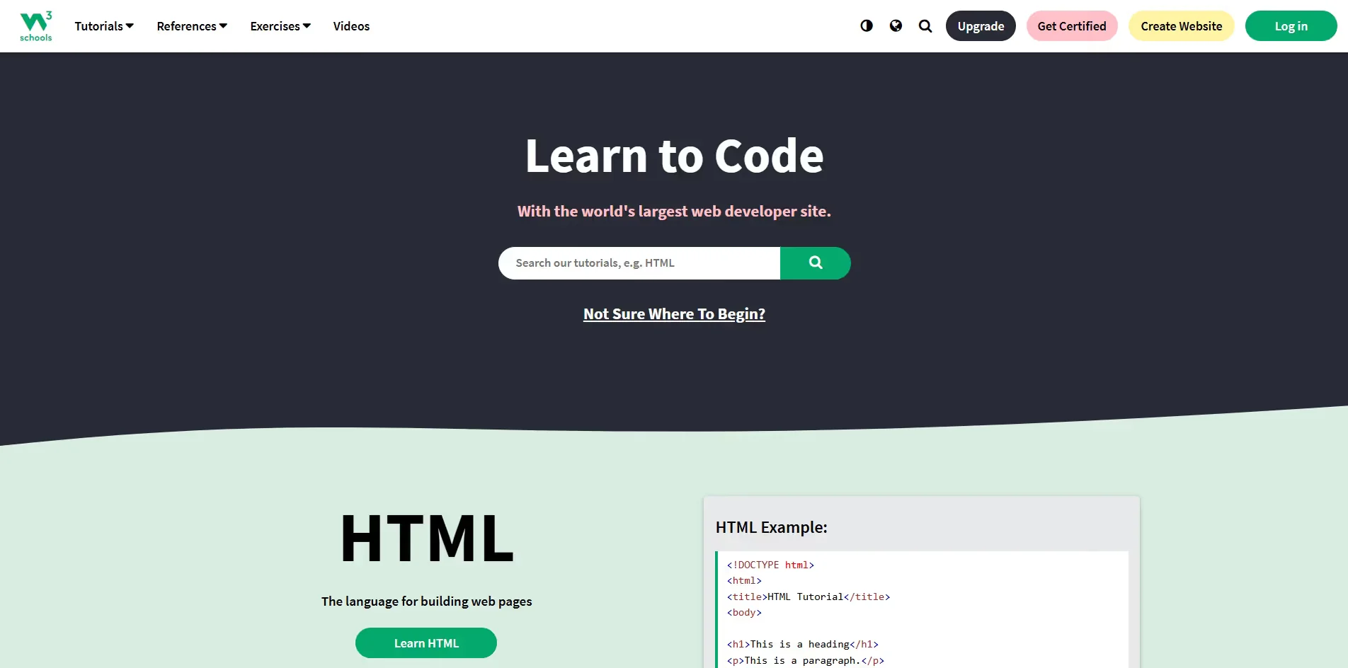 w3schools Cover